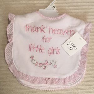 Crown and Ivy Bib Set Infant Girls